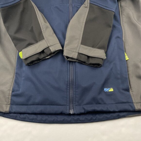Alaska By Luly Yang Soft Shell Jacket Men’s L Oeko-Tex Horizon Full Zip Blue - Picture 10 of 12